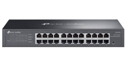 TP-LINK Przełącznik Omada 24-Port GB Easy Managed Switch                      PORT: 24× Gigabit RJ45 Ports                                 |