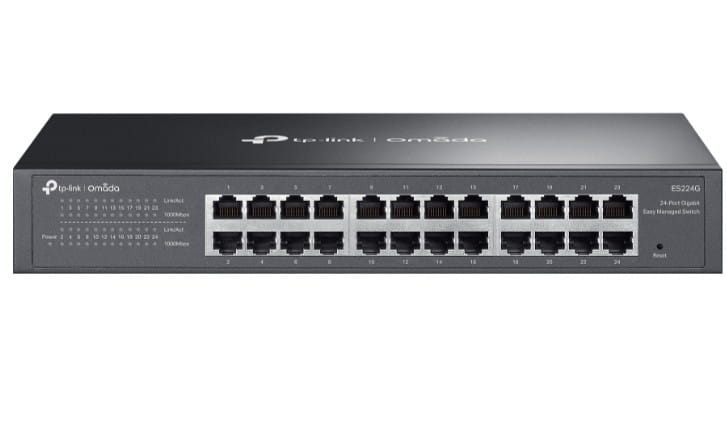 TP-LINK Przełącznik Omada 24-Port GB Easy Managed Switch                      PORT: 24× Gigabit RJ45 Ports                                 |