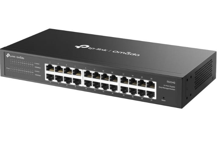 TP-LINK Przełącznik Omada 24-Port GB Easy Managed Switch                      PORT: 24× Gigabit RJ45 Ports                                 |