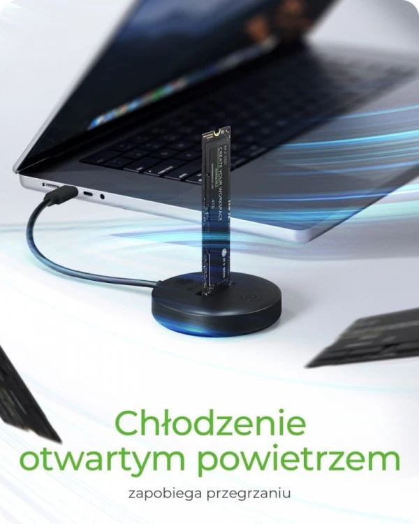 IcyBox Stacja dokująca dla NVMe+SATA SSD IB-1610MCD-C31