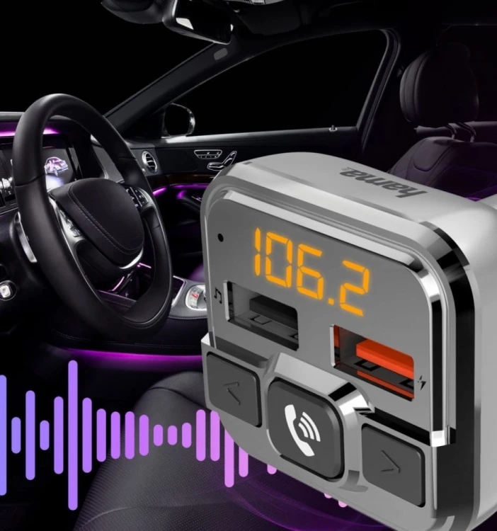 Hama Transmter FM z bluetooth z ładowarką 18W