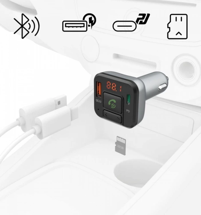 Hama Transmiter FM z bluetooth i ładowarką 20W