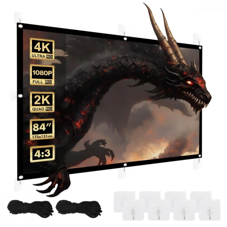 Maclean Ekran projekcyjny 84 cale 175x131cm, MC-166