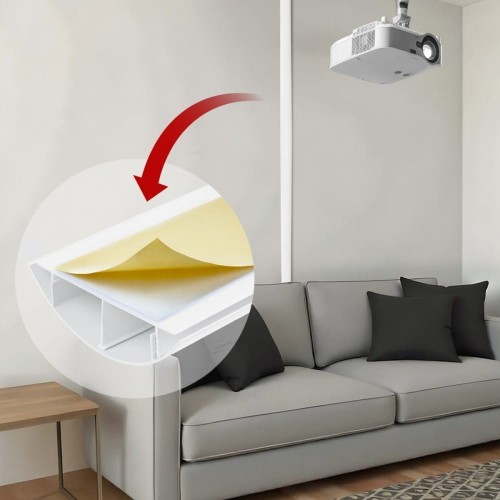 Maclean Listwa maskująca MC-814 W aluminiowa, Biała