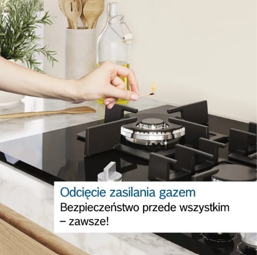 Bosch Płyta gazowa PCQ7A5I90 75 cm inox