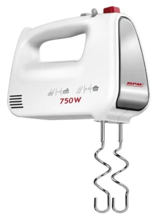 MPM Mikser ręczny biały 750W MMR-19/B