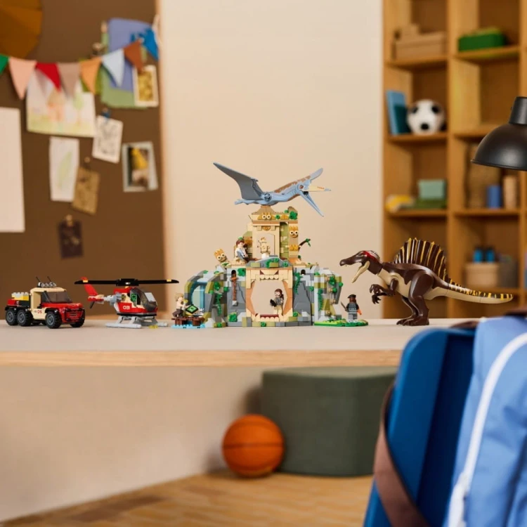 LEGO Klocki Jurassic World 76976 Powietrzna misja z kecalkoatlem i spinozaurem