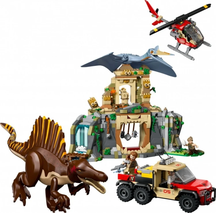 LEGO Klocki Jurassic World 76976 Powietrzna misja z kecalkoatlem i spinozaurem