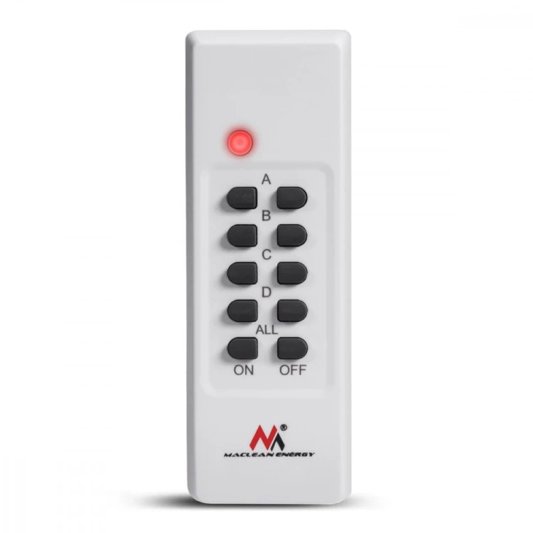 Maclean Gniazdko sterowane pilotem MCE151 wew - programowalne + bateria do pilota
