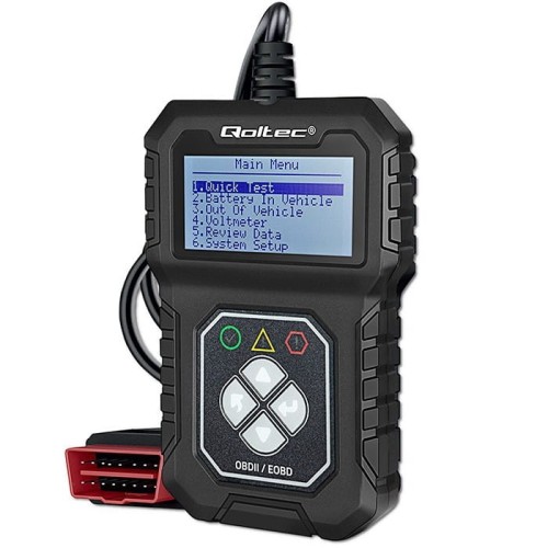 Qoltec Cyfrowy Tester diagnostyczny ProLine | OBDII EOBD | 8V-25V | Dualsystem