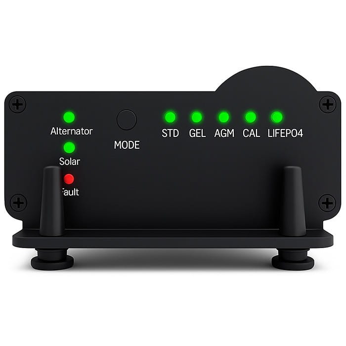 Qoltec Automatyczna Ładowarka DC-DC 12V z regulatorem MPPT | 25A |      LiFePO4 AGM GEL STD