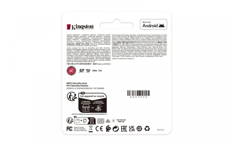 Kingston Karta pamięci SD 128GB Canvas Select Plus Gen3 150MB/s