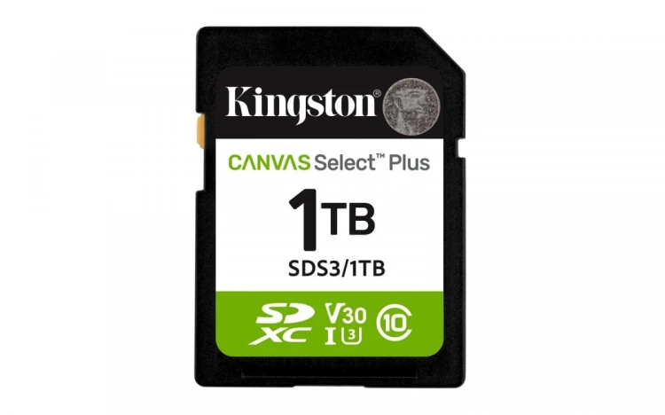 Kingston Karta pamięci SD 1TB Canvas Select Plus Gen3 150MB/s
