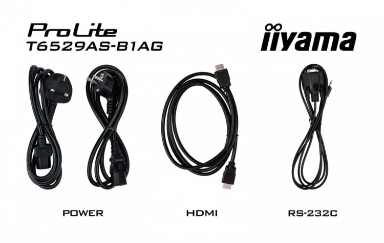 IIYAMA Monitor 65 cali T6529AS-B1AG VA,4K,HDMIx2,USB-C,RJ45,2x10W,WiFi,     Android 14, Signal FailOver, Whiteboard, iiSignage2 (CMS), iiControl (DMS)