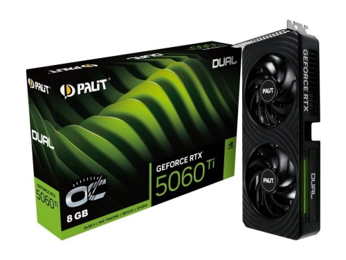 Palit Karta graficzna GeForce RTX 5060 TI DUAL OC 8GB GDDR7 128bit 3DP/HDMI