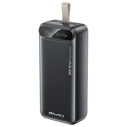 AWEI PowerBank 30000mAh 22,5W PA-12 Czarny
