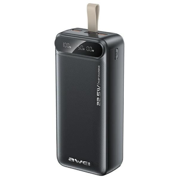 AWEI PowerBank 30000mAh 22,5W PA-12 Czarny