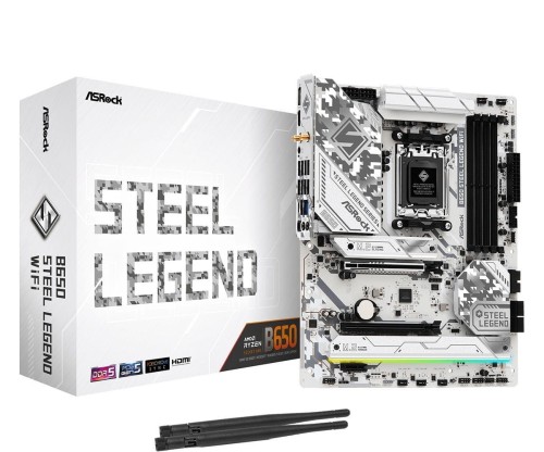 ASRock Płyta główna B650 STEEL LEGEND WIFI AM5 4DDR5 HDMI/DP M.2 ATX