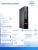 Dell Komputer Dell Pro Micro QCM1250 W11Pro i3-14100T/8GB/512GB SSD/Integrated/WLAN + BT/Kb/Mouse/3YPS