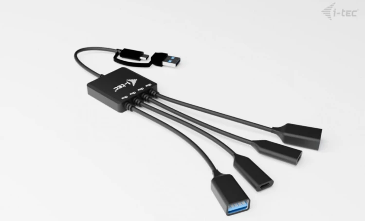 i-tec HUB USB-C/USB-A Cable 4 port (2x USB-C 2x USB-A)