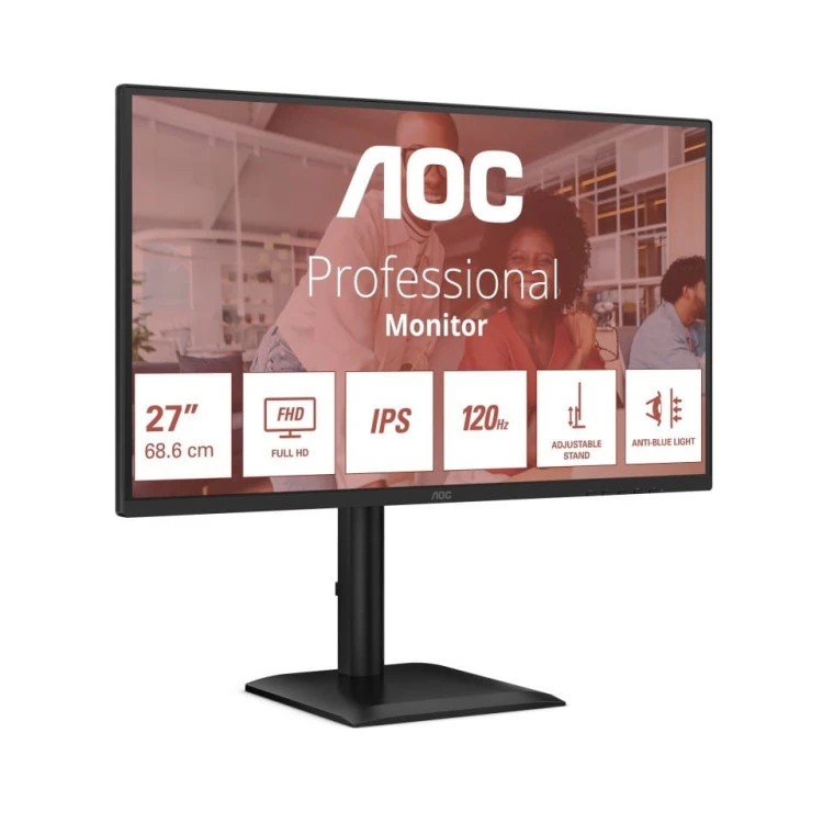 AOC Monitor 27E4U 27 cali IPS 120Hz HDMI DP VGA Pivot