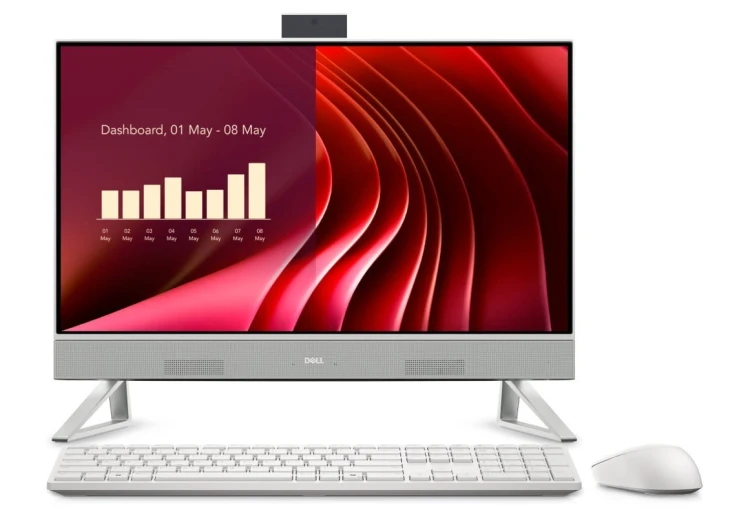 Dell Komputer Dell 24 All-in-One EC24250 Win11Pro 7-150U/16GB/1TB/23.8 FHD Touch/Intel Graphics/Cam/WLAN + BT/Backlit Kb/3Y ProSupport