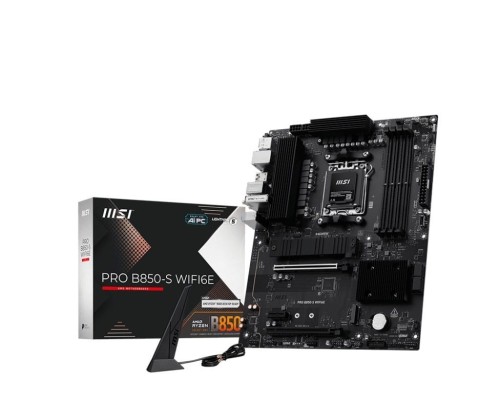 MSI Płyta główna PRO B850-S WIFI6E AM5 4DDR5 ATX