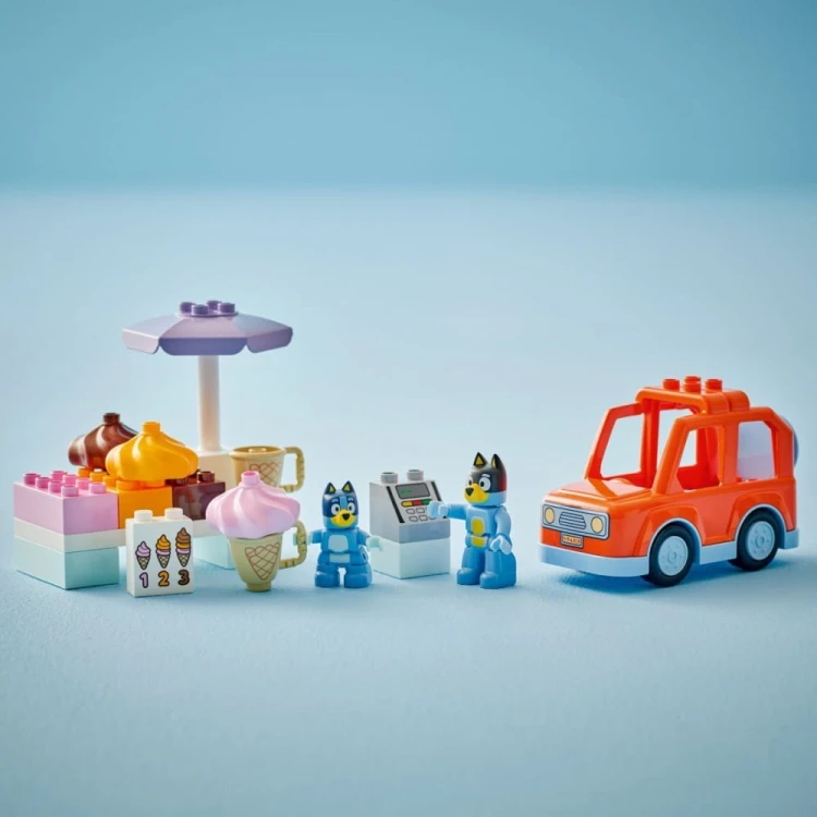 LEGO Klocki DUPLO Bluey 10458 Wyprawa po lody z Bluey