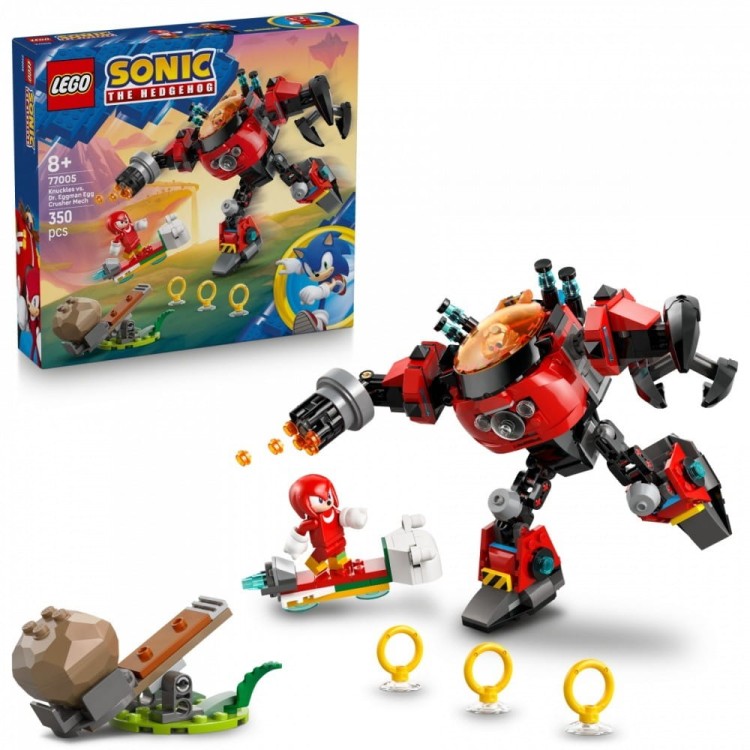 LEGO Klocki Sonic 77005 Knuckles kontra Dr. Eggman w mechu Egg Crusher