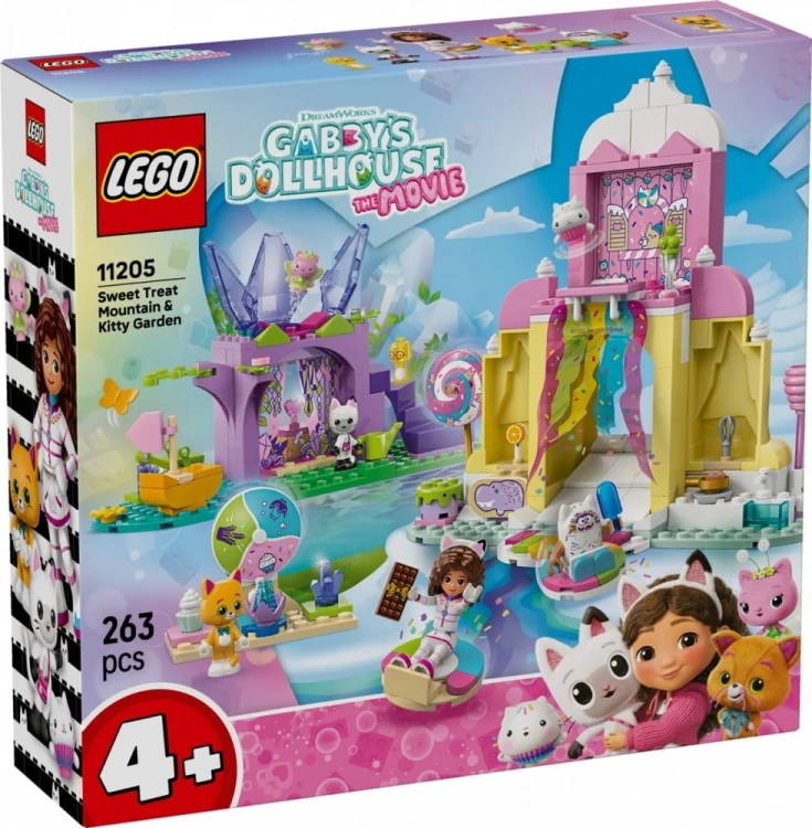 LEGO Klocki Koci Domek Gabi 11205 Łakociowa Góra i Kiciowy Ogródek