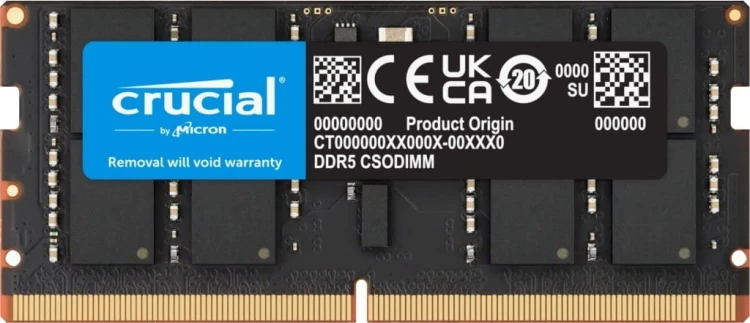 Crucial Pamięć do notebooka DDR5 CSODIMM 24GB (1*24GB)/6400 CL52