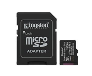 Kingston Karta pamięci microSD 128GB Canvas Select+ G3 150MB/s Adapter