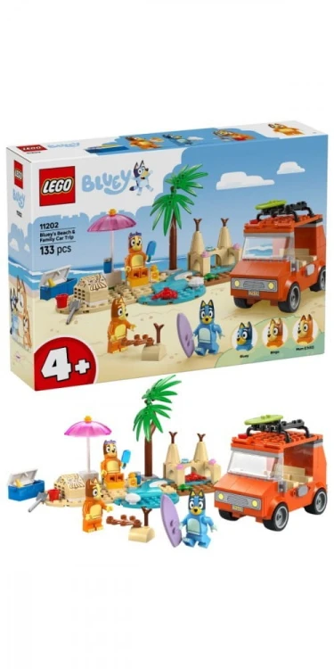 LEGO Klocki Bluey 11202 Blue i rodzinna wycieczka samochodem