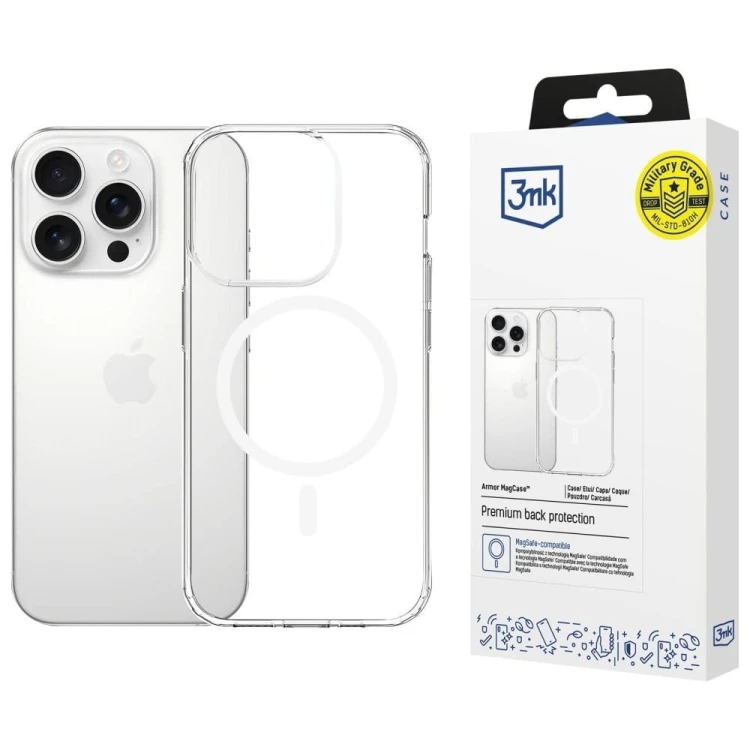 3MK Etui Armor MagCase do iPhone 14 Pro Max przezroczysty