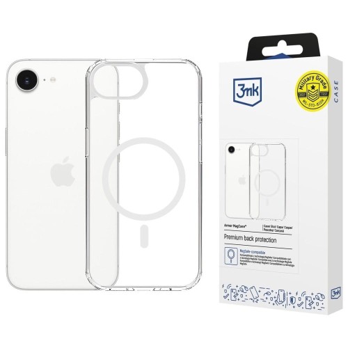 3MK Etui Armor MagCase do iPhone 16e Magsafe przezroczysty