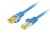 Lanberg Patchcord kat.6a S/FTP LSZH CU 0.25m niebieski fluke