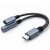 Qoltec Adapter USB-C 2w1 | USB-C | Jack 3.5mm | PD 15W | 10cm