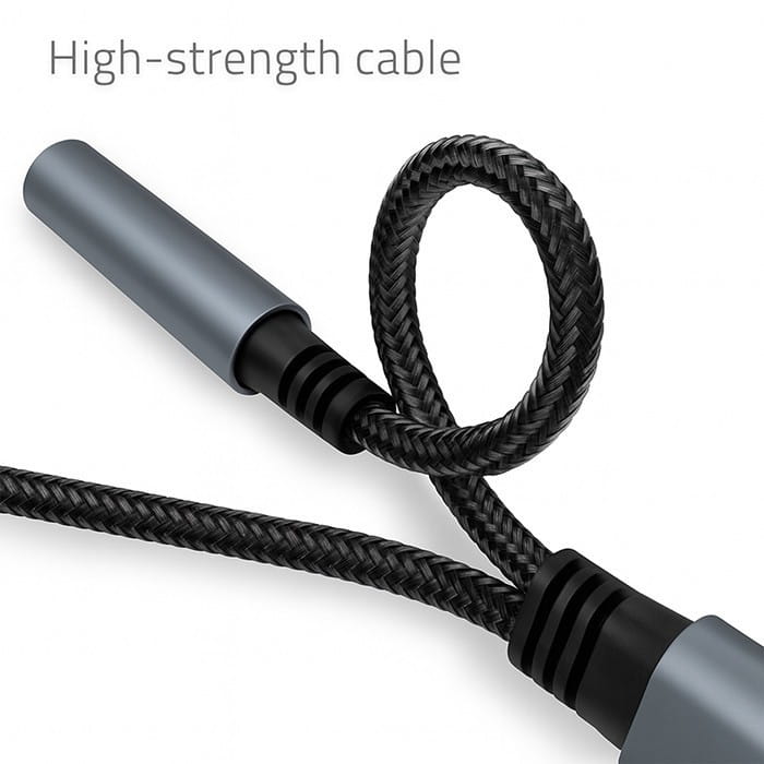 Qoltec Adapter USB-C 2w1 | USB-C | Jack 3.5mm | PD 15W | 10cm