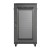 Lanberg Szafa instalacyjna rack stojąca 19" 22U 600x1000 czarna drzwi    perforowane ( flat pack)