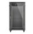 Lanberg Szafa instalacyjna rack stojąca 19" 22U 600x1000 czarna drzwi   przeszkolne ( flat pack)