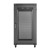 Lanberg Szafa instalacyjna rack stojąca 19" 22U 600x1200 czarna drzwi   perforowane (flat pack)