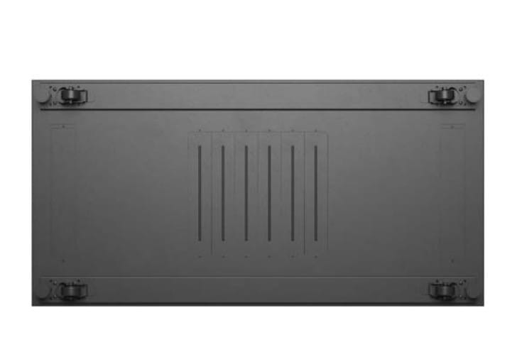 Lanberg Szafa instalacyjna rack stojąca 19" 22U 600x1200 czarna drzwi   przeszklone (flat pack)