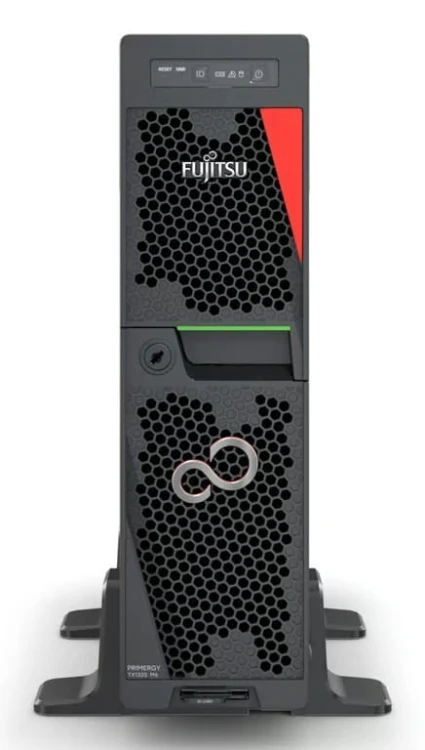 Fujitsu Serwer Primergy TX1320 M6/SFF/ERP LOT9 Configuration/ XEON 6333P/32GB U 48002R/Kit Europe/IRMC Advanced Pack/IRMCS6 ELCM LIC/PSU DUMMY/MOD PSU