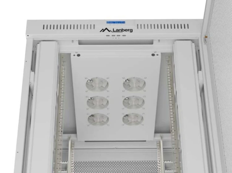 Lanberg Szafa instalacyjna rack stojąca  19" 47U 800x1200 szara drzwi    perforowane LCD ( flat pack) V2