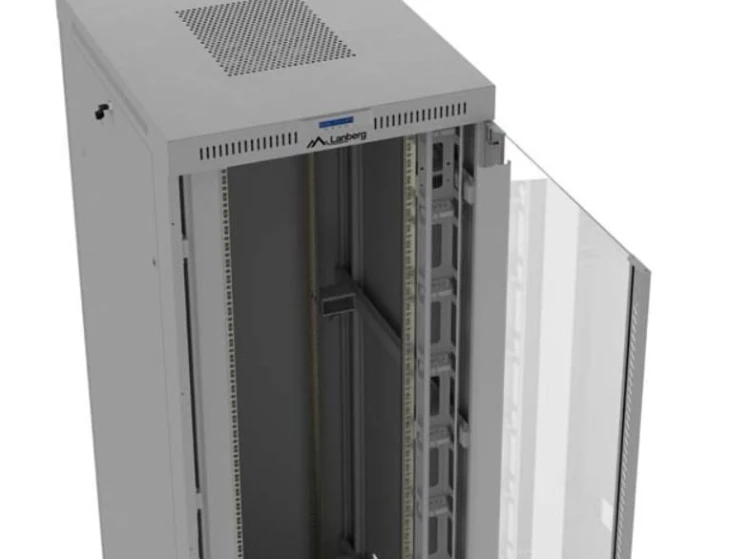 Lanberg Szafa instalacyjna rack stojąca 47U 800x1000 szara  drzwi        przeszkolne  LCD ( flat pack) V2