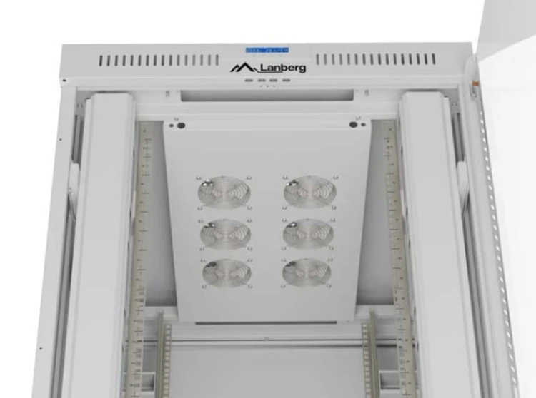 Lanberg Szafa instalacyjna rack stojąca 47U 800x1000 szara  drzwi        przeszkolne  LCD ( flat pack) V2