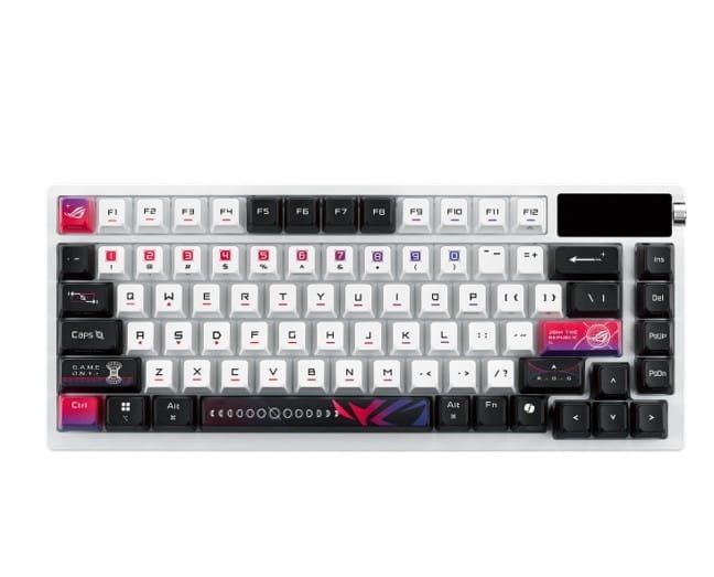 Asus Klawiatura ROG Azoth X M704 BT/RF/USB-C/Aura/Czarno-Biała