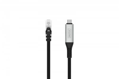 Digitus Kabel adapter USB-C - RJ45 Kat. 6A S/FTP, 1 Gbit/s, USB 3.2 Gen1, LSZH, 5m