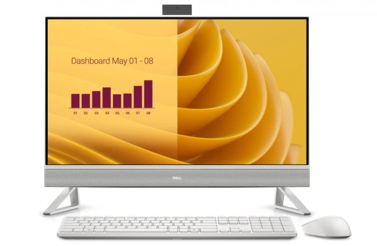 Dell Komputer Dell 27 All-in-One EC27250 Win11Pro 7-150U/32GB/1TB/27.0 FHD Touch/Intel Graphics/Cam/WLAN + BT/Backlit Kb/3Y ProSupport