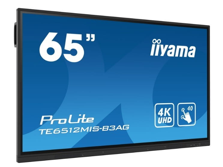 IIYAMA Monitor 65 cali TE6512MIS-B4AG  40pkt,IPS,4K,24/7,7H, ANDROID 14, RK3576, 8/128GB, EDLA, Essential